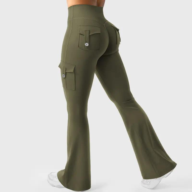 Sculpt & Flare Leggings mit hoher Taille und Taschen