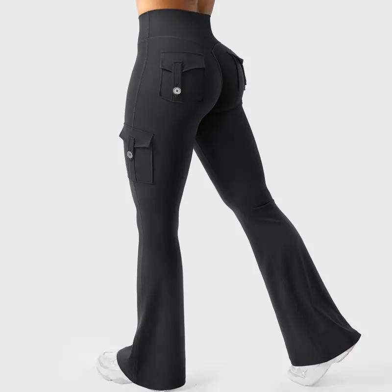 Sculpt & Flare Leggings mit hoher Taille und Taschen