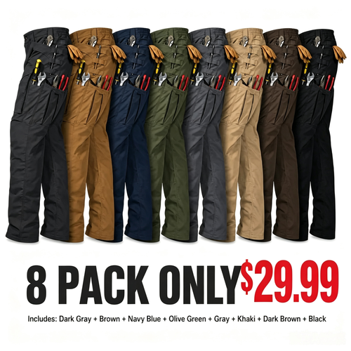 Men's Tactical Pants for Men Stretch,Durable Ripstop EDC Work Pants for Hiking
