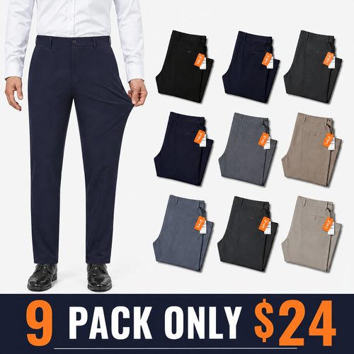 👍🔥Limited-Time Promotion-Stretch Dress Pants No Iron Golf Pants