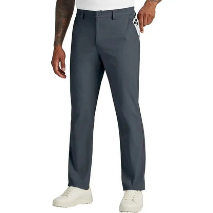 Herren-Golfhosen mit Stretch und geradem Bein