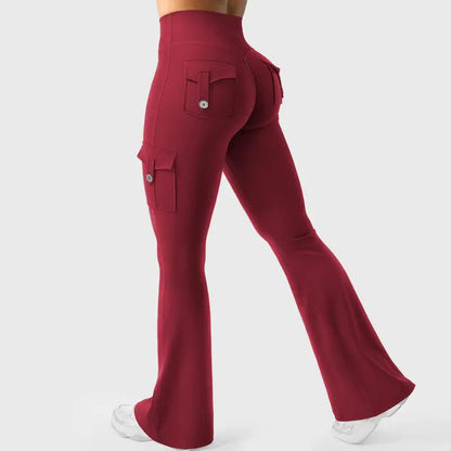 Sculpt & Flare Leggings mit hoher Taille und Taschen