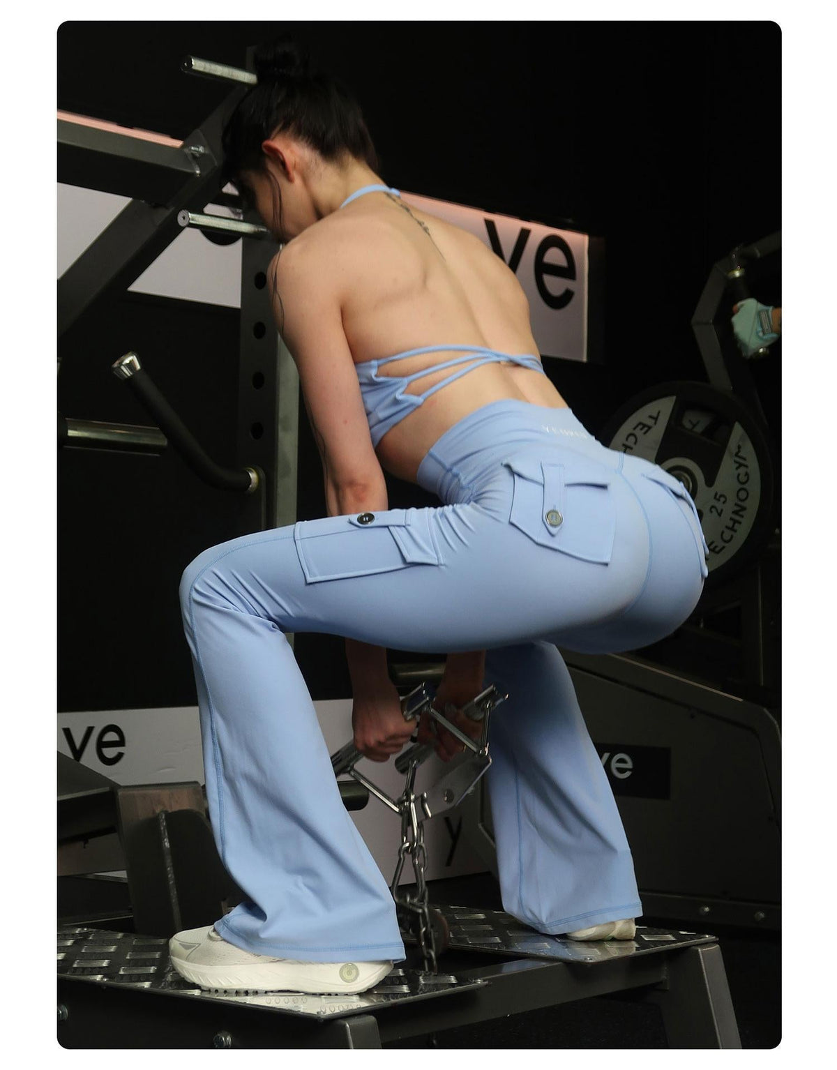 Sculpt & Flare Leggings mit hoher Taille und Taschen