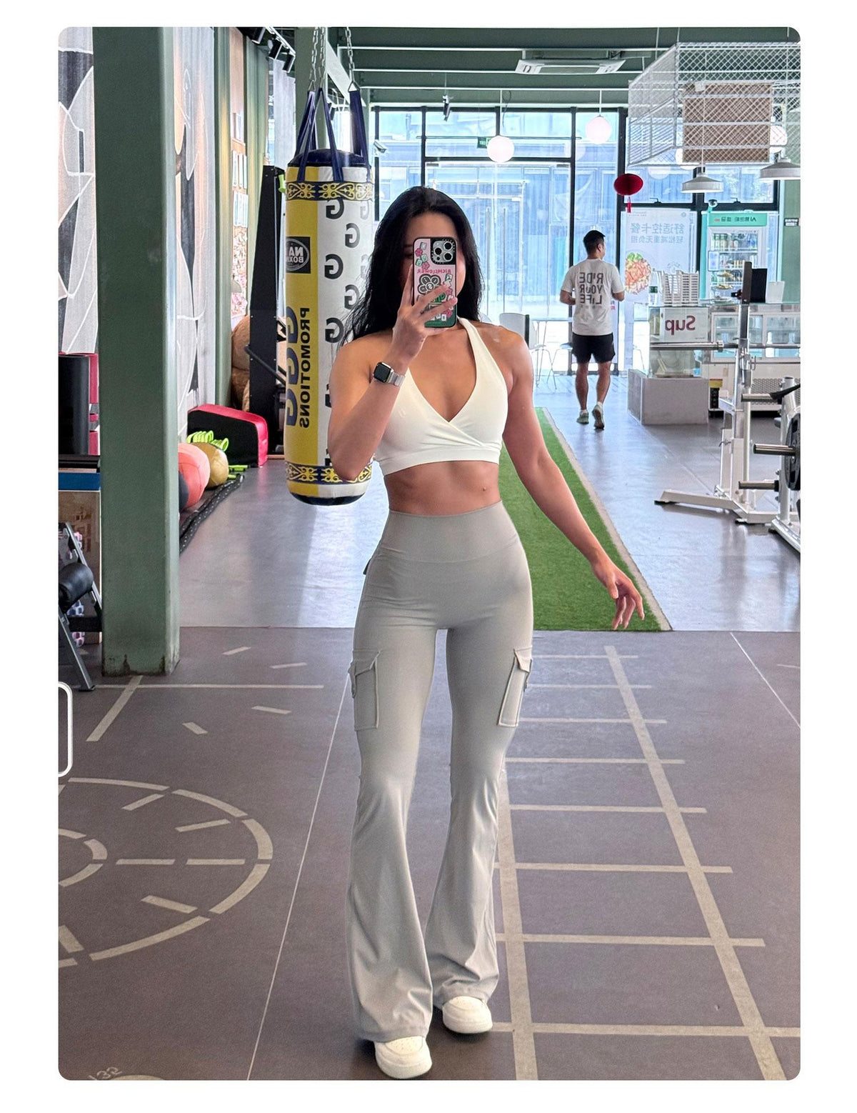 Sculpt & Flare Leggings mit hoher Taille und Taschen