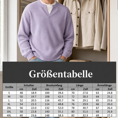 ⌛ Nur für kurze Zeit 🛍️ Mehrlagiges Komfort-Waffelshirt🛍️
