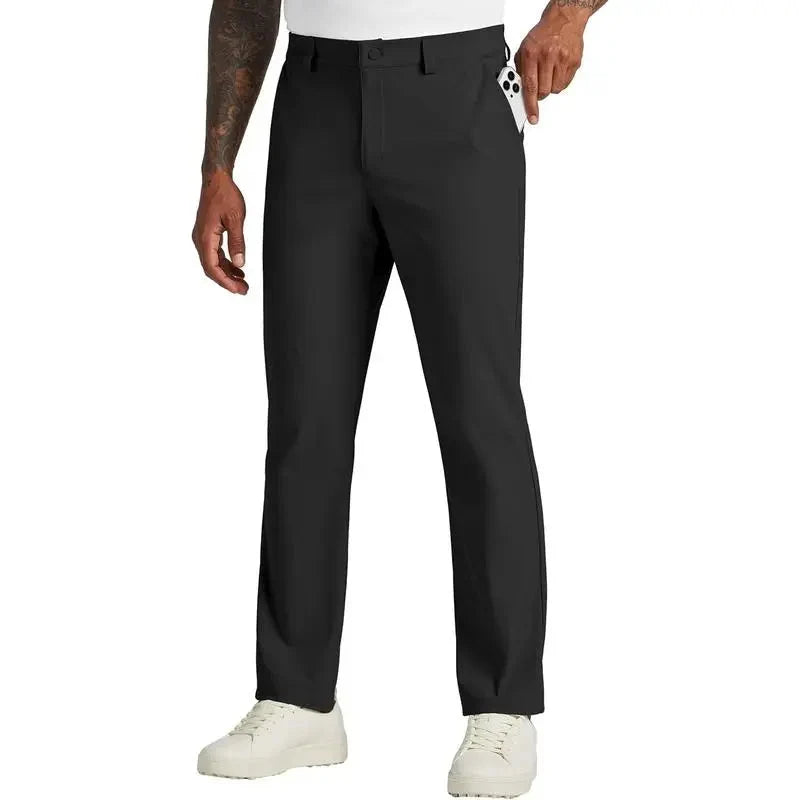 Herren-Golfhosen mit Stretch und geradem Bein