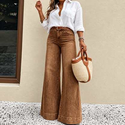 👍🔥 Zeitlich begrenztes Angebot – Lockere, baggy Oversize-Jeans mit geradem Bein und praktischen Taschen