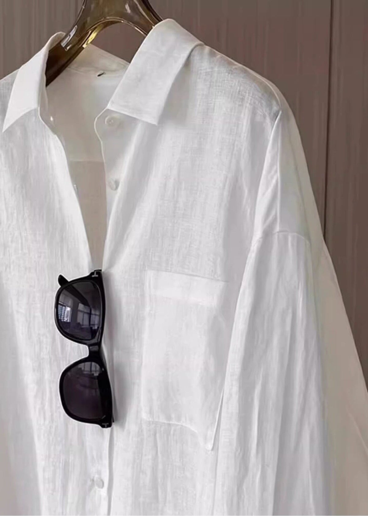 Casual White Oversized Cotton Shirts