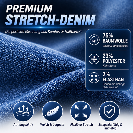 3er-Pack Herren Flex-Stretch Jeans – Slim Straight Fit mit 5 Taschen