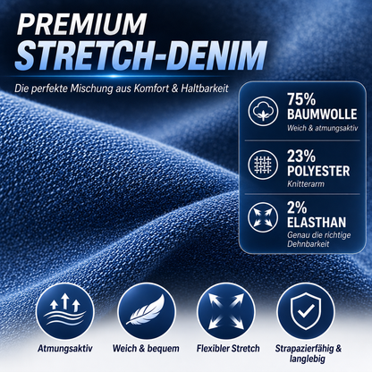 8er-Pack Herren Flex-Stretch Jeans – Slim Straight Fit mit 5 Taschen