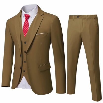 🔥Ausverkauf, begrenzter Lagerbestand 🔥 Herren‑Anzug mit Weste und Krawatte