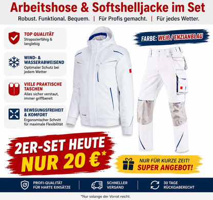 ☀️ WINTER-SALE IM SOMMER ❄️ Softshelljacke × Bundhose e.s.motion 2020 Set