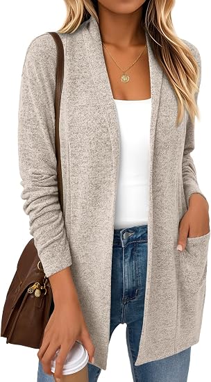 Cardigan für Damen, leichte Cardigans, Herbstmode-Outfits