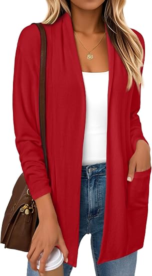 Cardigan für Damen, leichte Cardigans, Herbstmode-Outfits