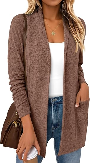 Cardigan für Damen, leichte Cardigans, Herbstmode-Outfits