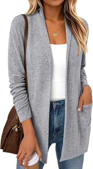 Cardigan für Damen, leichte Cardigans, Herbstmode-Outfits
