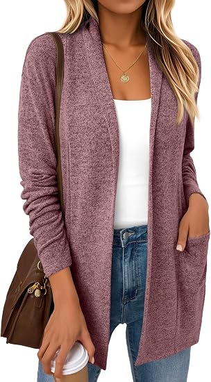 Cardigan für Damen, leichte Cardigans, Herbstmode-Outfits