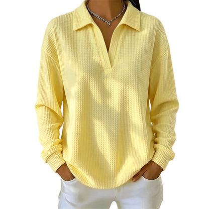 Bestseller🏆🧶 Women's V-neck long-sleeve knit top