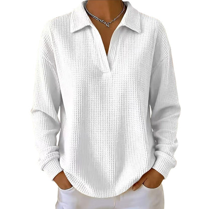 Bestseller🏆🧶 Women's V-neck long-sleeve knit top