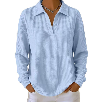 Bestseller🏆🧶 Women's V-neck long-sleeve knit top