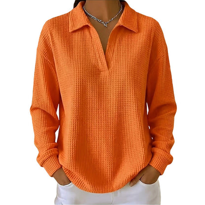 Bestseller🏆🧶 Women's V-neck long-sleeve knit top