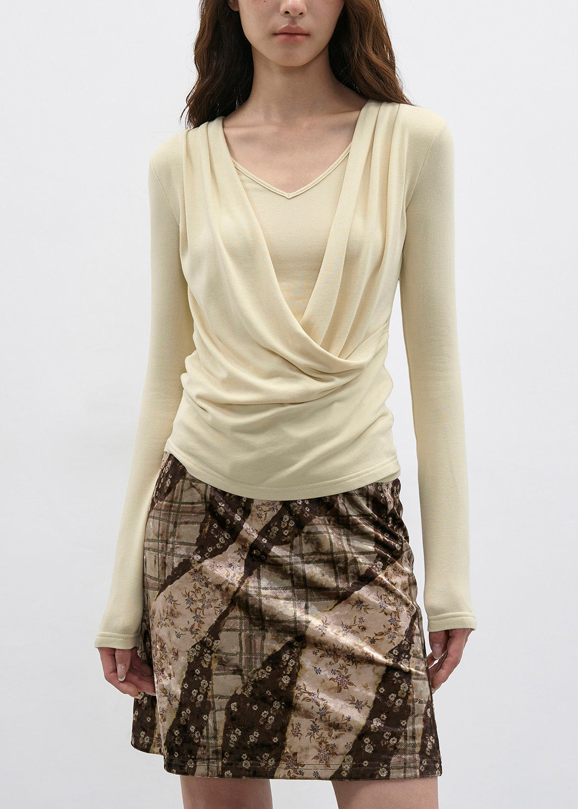 Light Yellow Long Sleeved T-Shirt