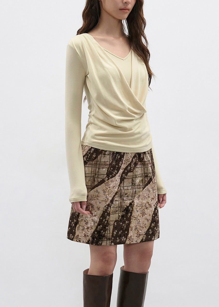 Light Yellow Long Sleeved T-Shirt