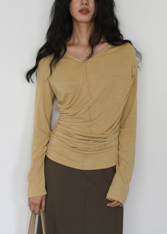 Yellow Wrinkled Cotton