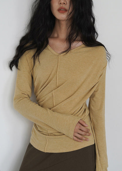 Yellow Wrinkled Cotton
