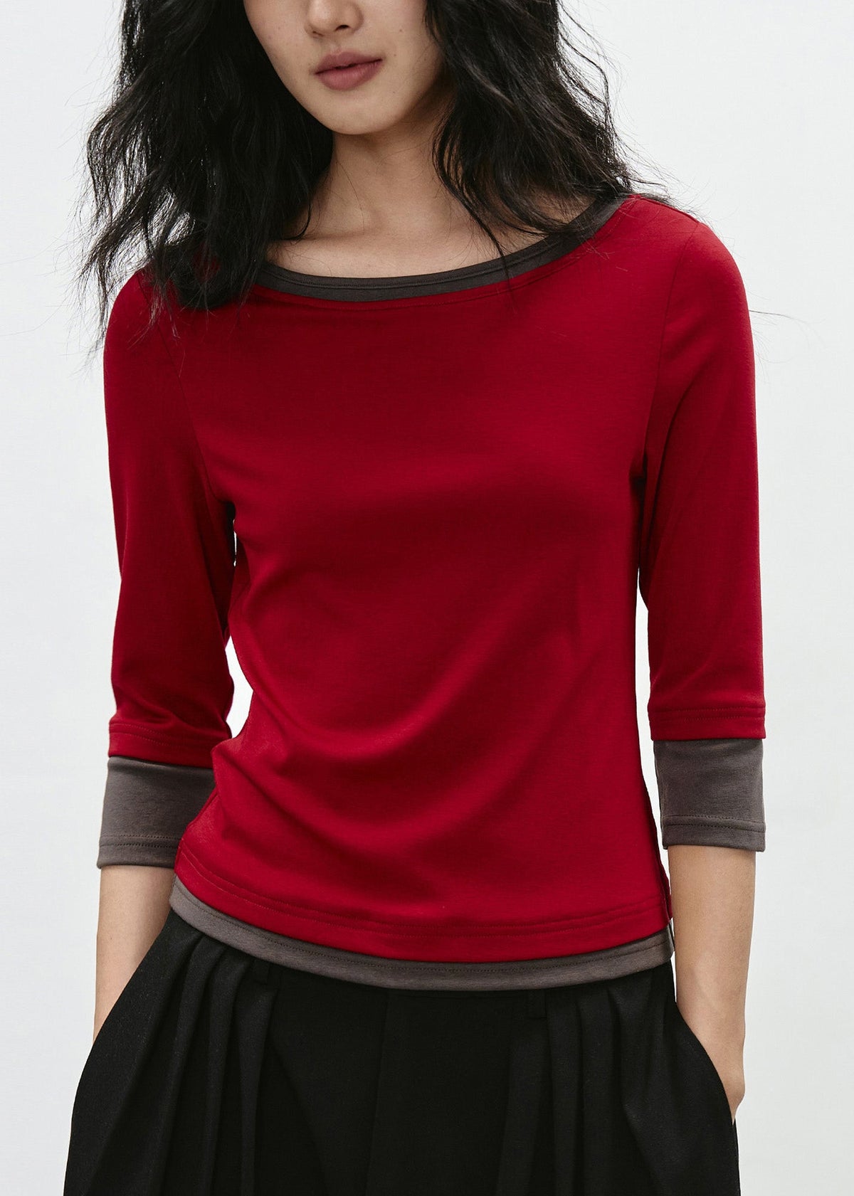 Red Patchwork Cotton Bracelet Sleeve
