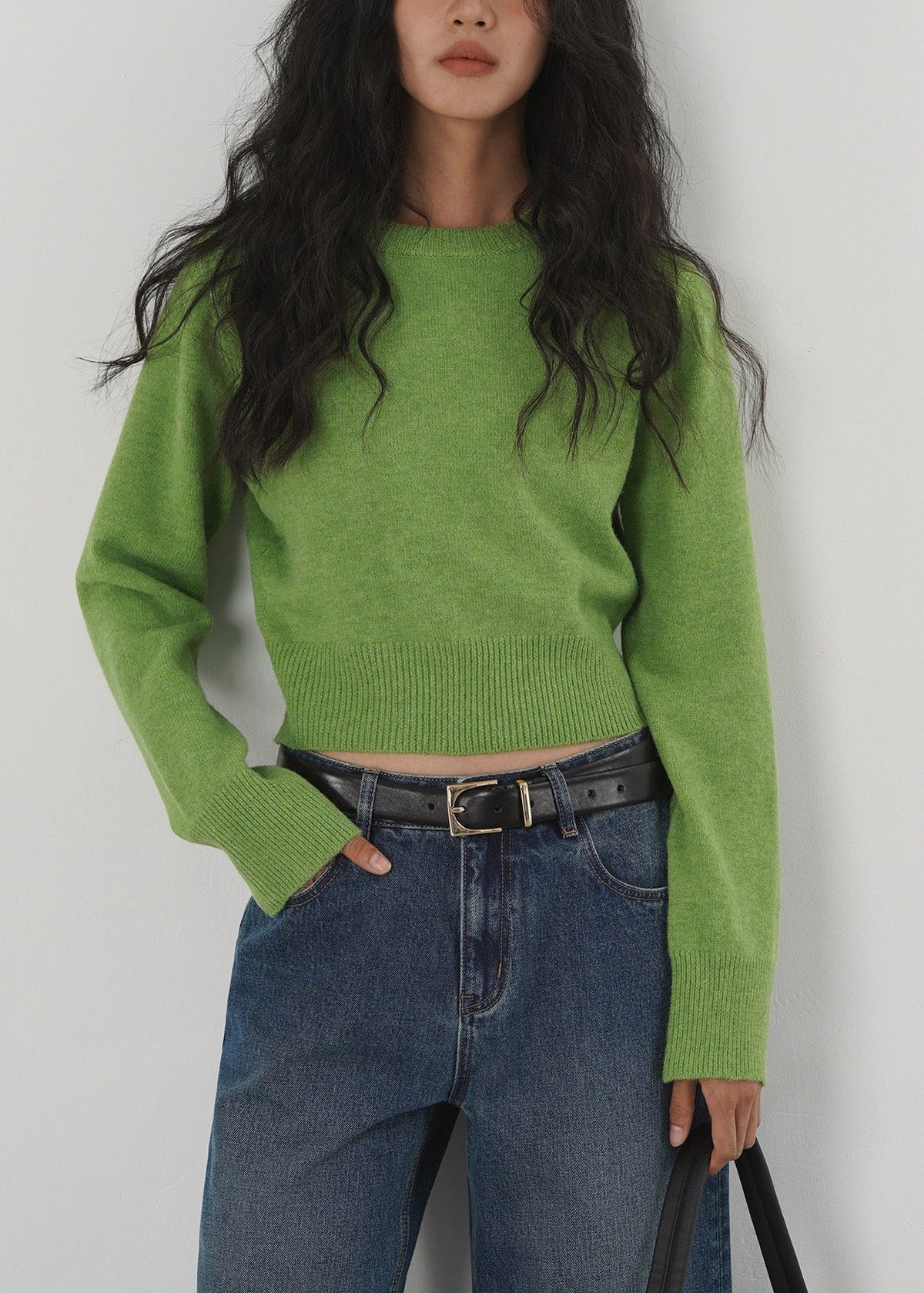 Green Knit Sweaters