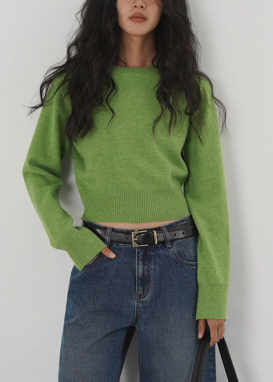 Green Knit Sweaters