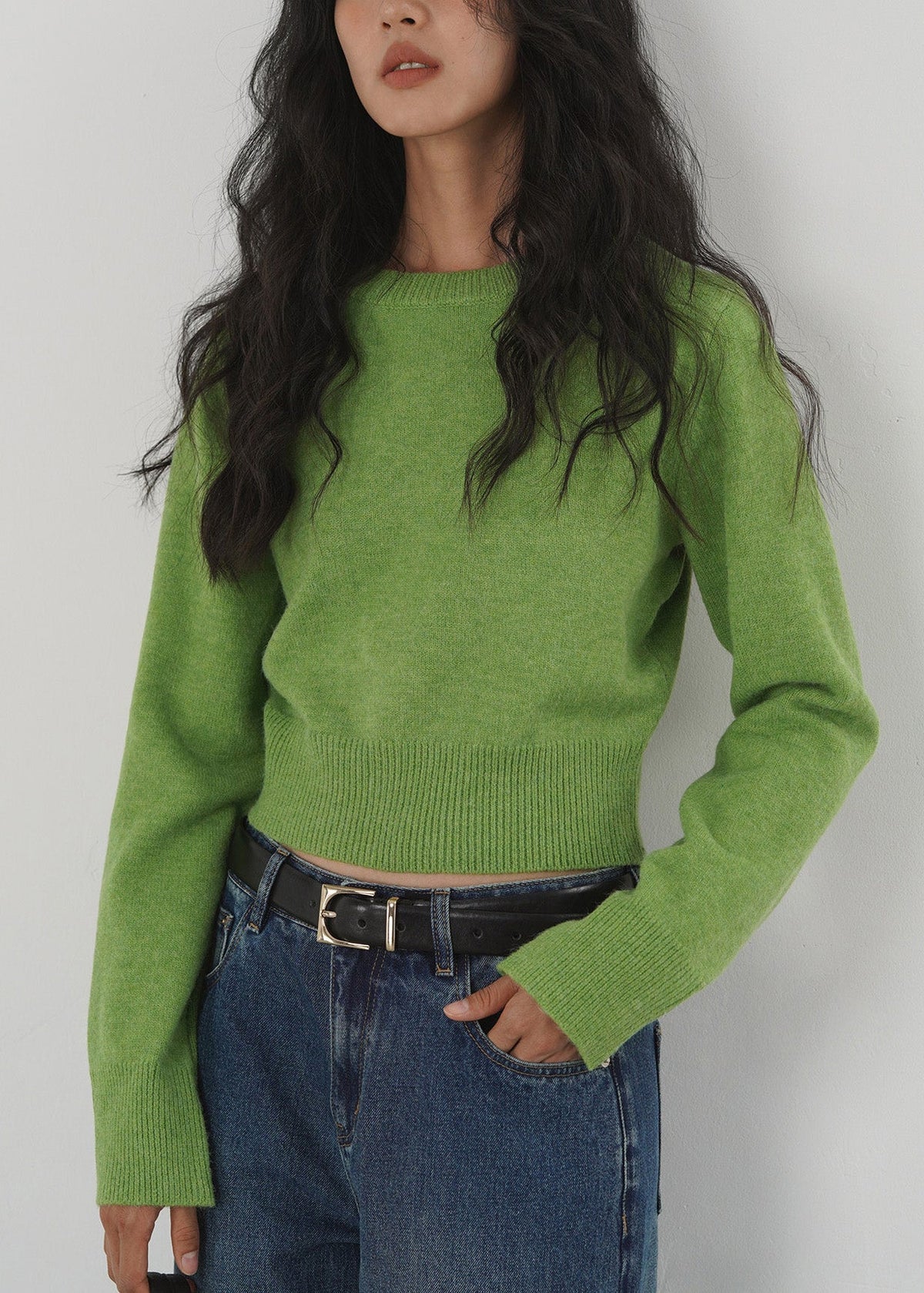 Green Knit Sweaters