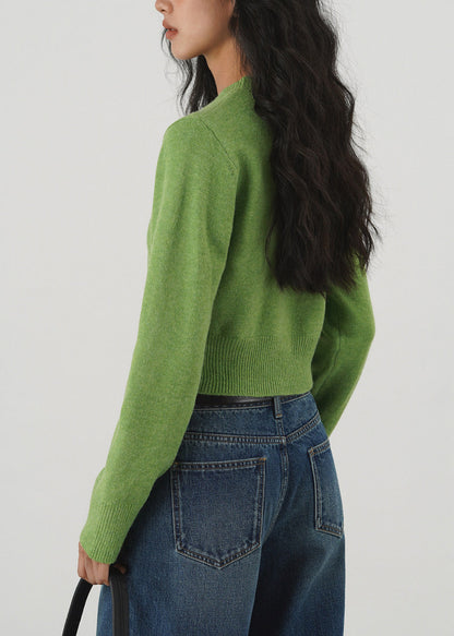 Green Knit Sweaters