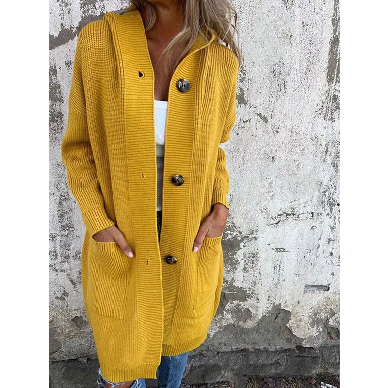 Damen-Strickjacke mit Knopfleiste