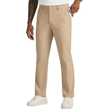 Herren-Golfhosen mit Stretch und geradem Bein