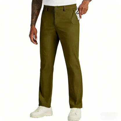 Herren-Golfhosen mit Stretch und geradem Bein