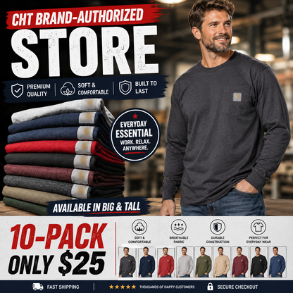 🔥CHT Men's K87 Workwear Loose Fit Heavyweight Short-Sleeve Pocket T-Shirt