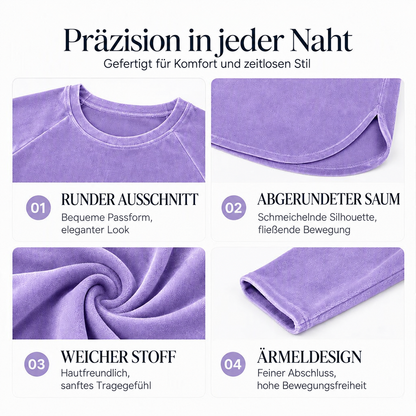 👚 Saisonaler Style – Lässiges Baumwoll-Oberteil mit Rundhalsausschnitt – Luftiger Tragekomfort & vielseitig kombinierbar mit Jeans oder Leggings