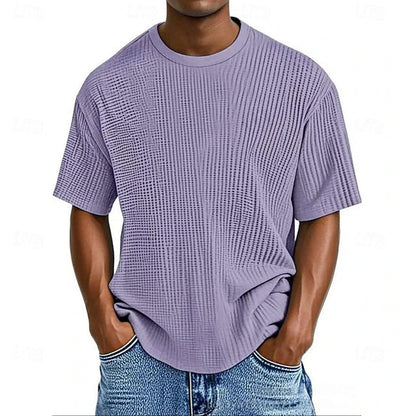 Premium Waffle-Knit T-Shirt – Lässig, Atmungsaktiv & Komfortabel