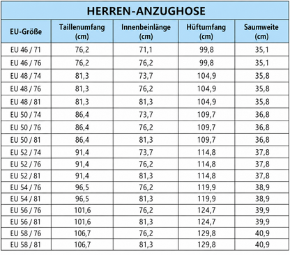 Herren-Golfhosen mit Stretch und geradem Bein