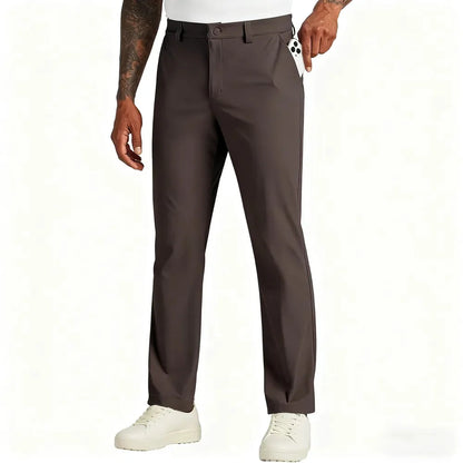 Herren-Golfhosen mit Stretch und geradem Bein