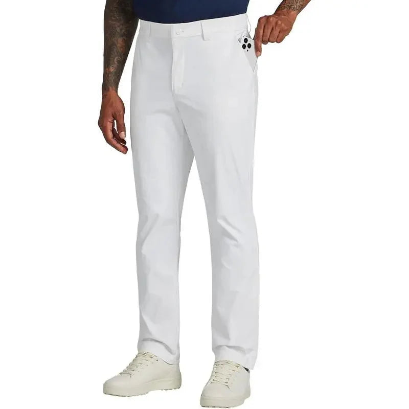 Herren-Golfhosen mit Stretch und geradem Bein