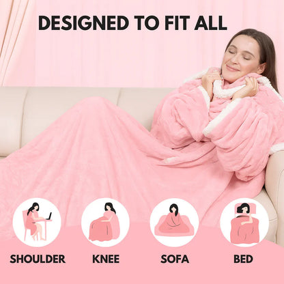 Wearable Heated Blanket Hoodie