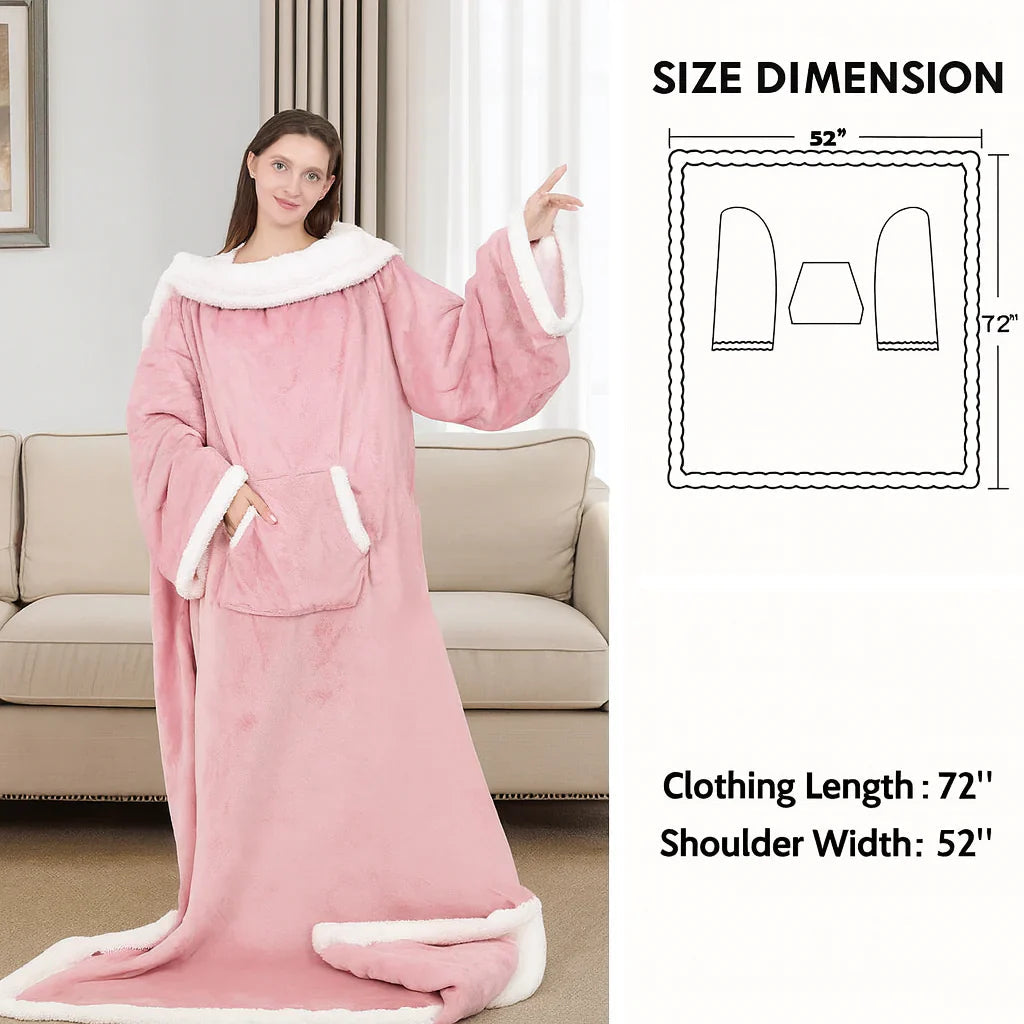 Wearable Heated Blanket Hoodie