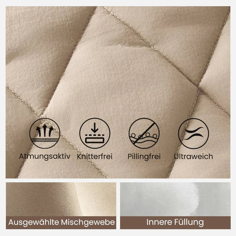 ⏳Begrenzte Zeit 50% Rabatt💥Gestrickte Patchwork-Pufferjacke für Damen